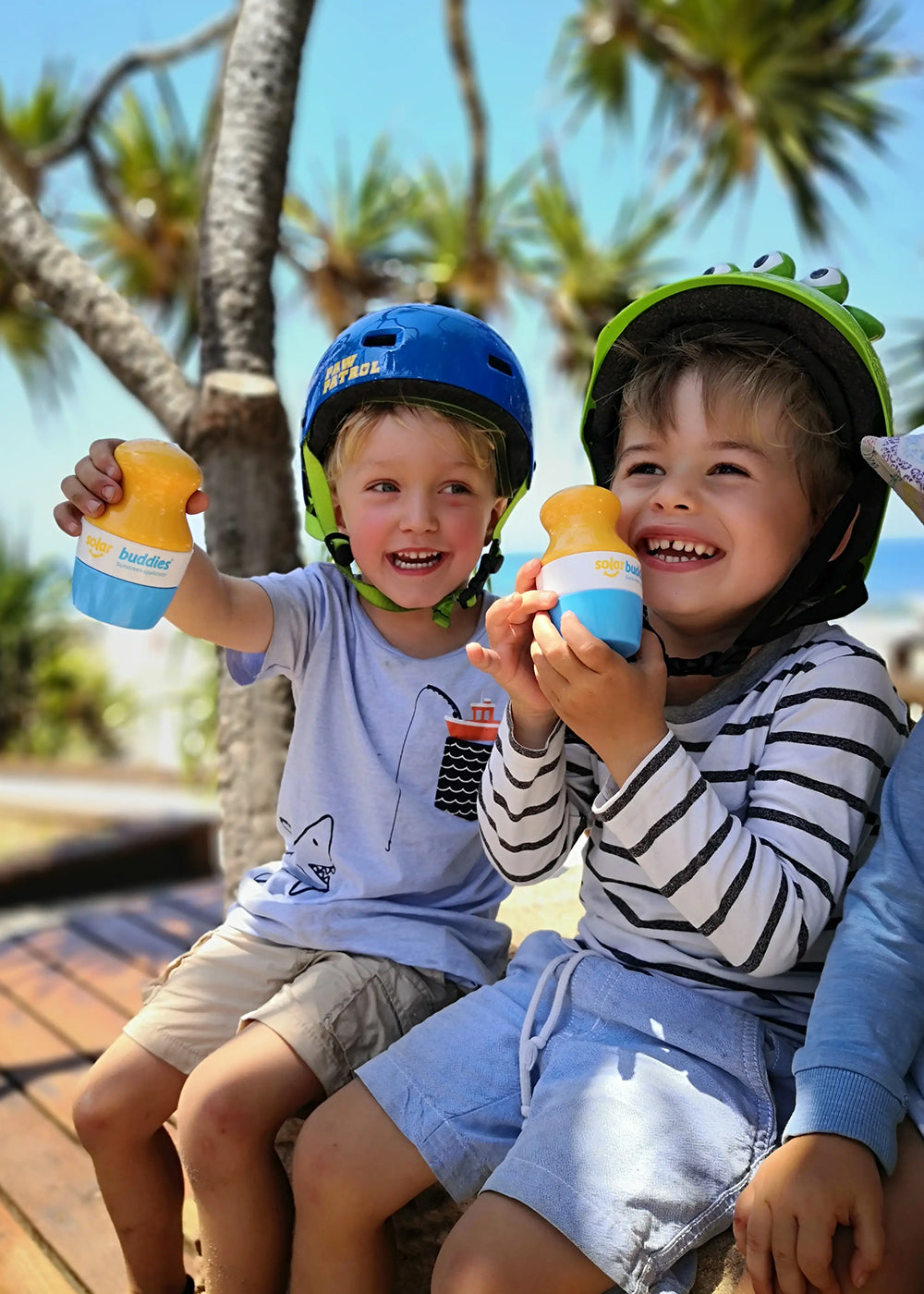 Solar Buddies nachfüllbarer Sonnenschutzapplikator im Doppelpack - Grün