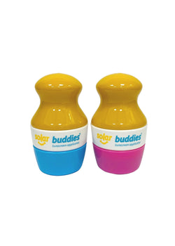 Solar Buddies nachfüllbarer Sonnenschutzapplikator beim im Doppelpack - Blau Rosa